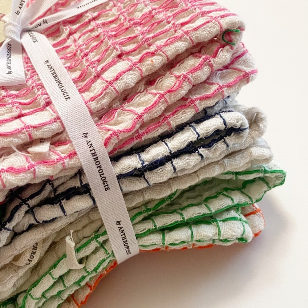 sale | anthropologie | holiday sandira dishcloths, set of 6 - Picture 6 of 7